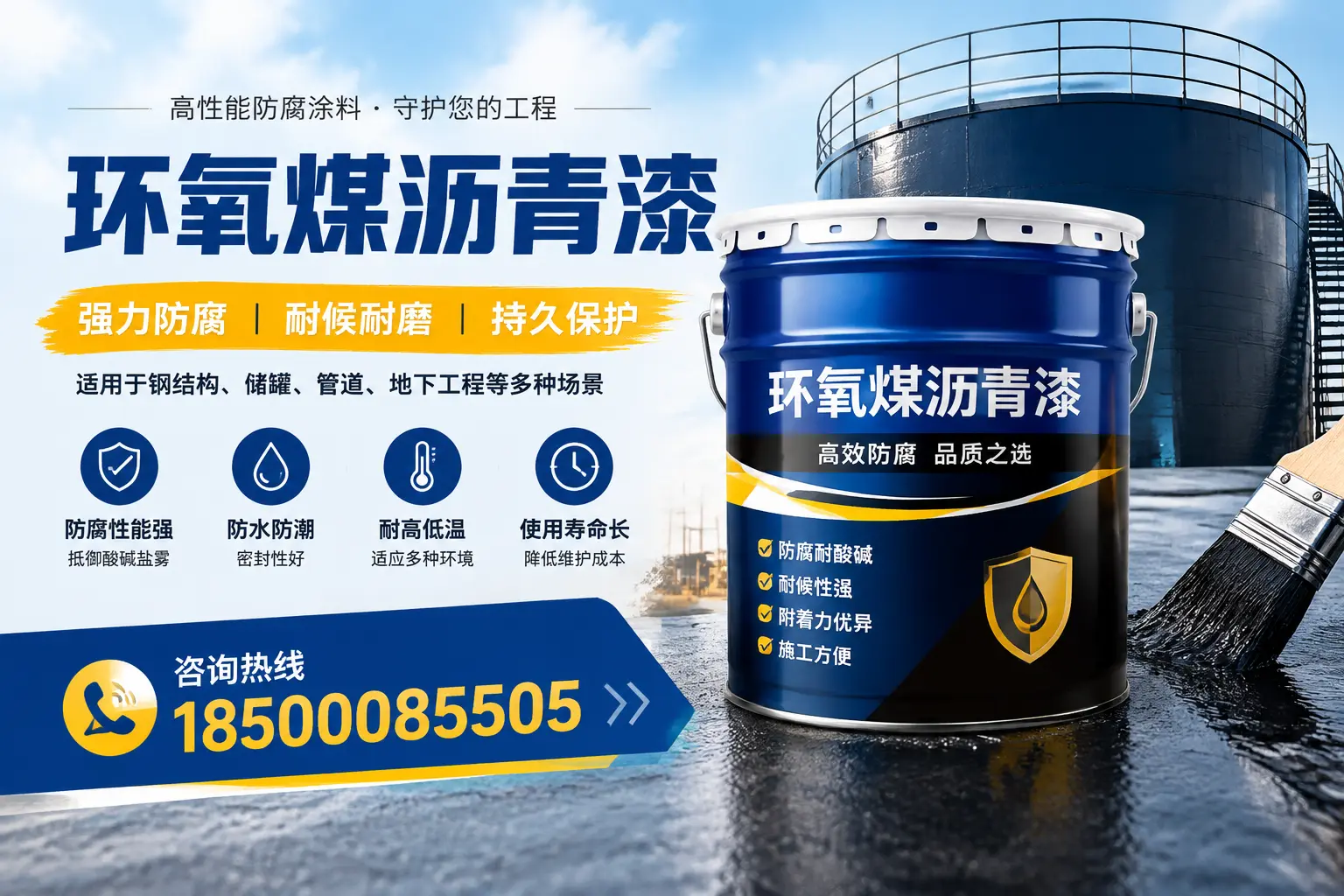 环氧煤沥青漆在工业中的应用，厦门企业的选择